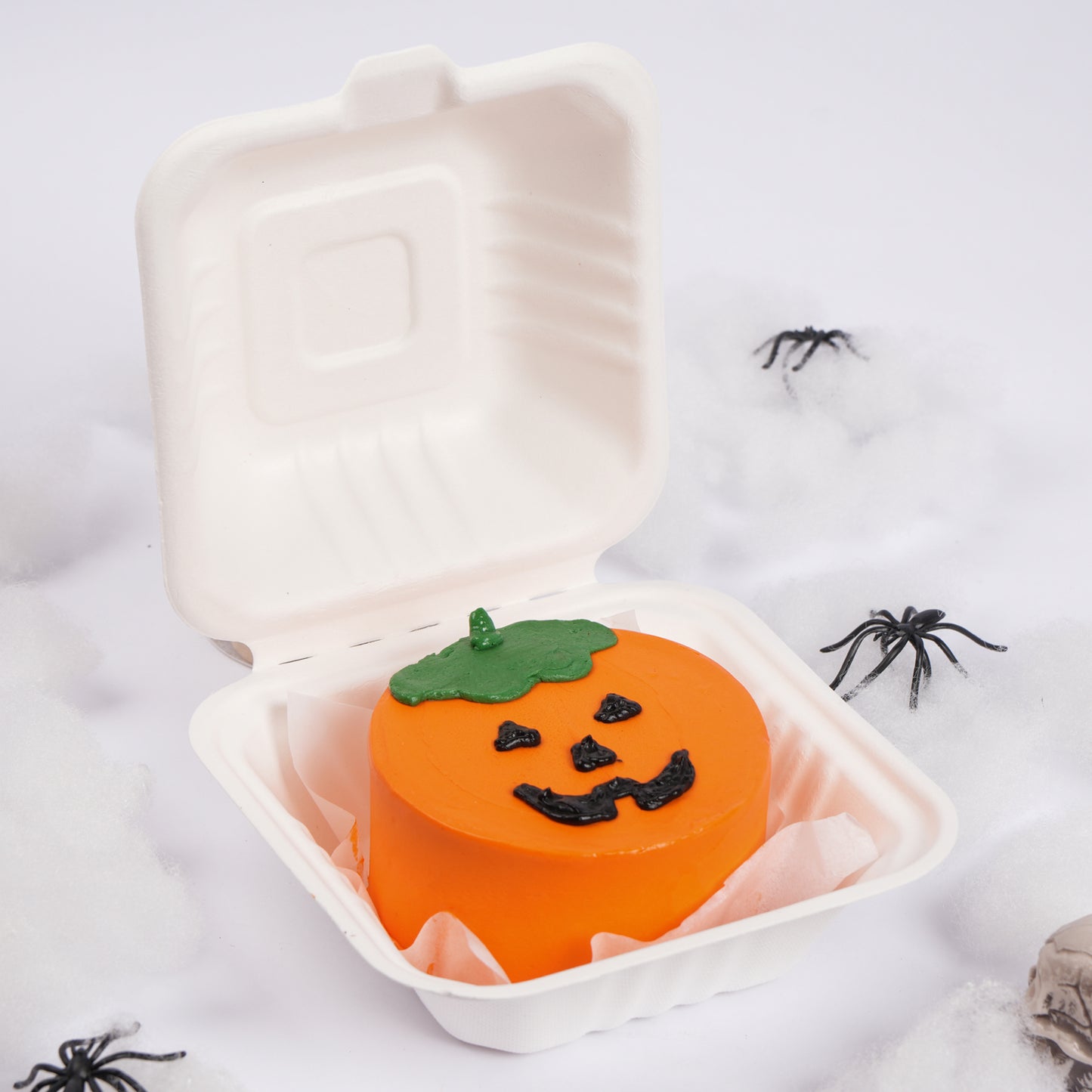 Spooky Halloween Pumpkin Bento Cake - 250g Chocolate Delight