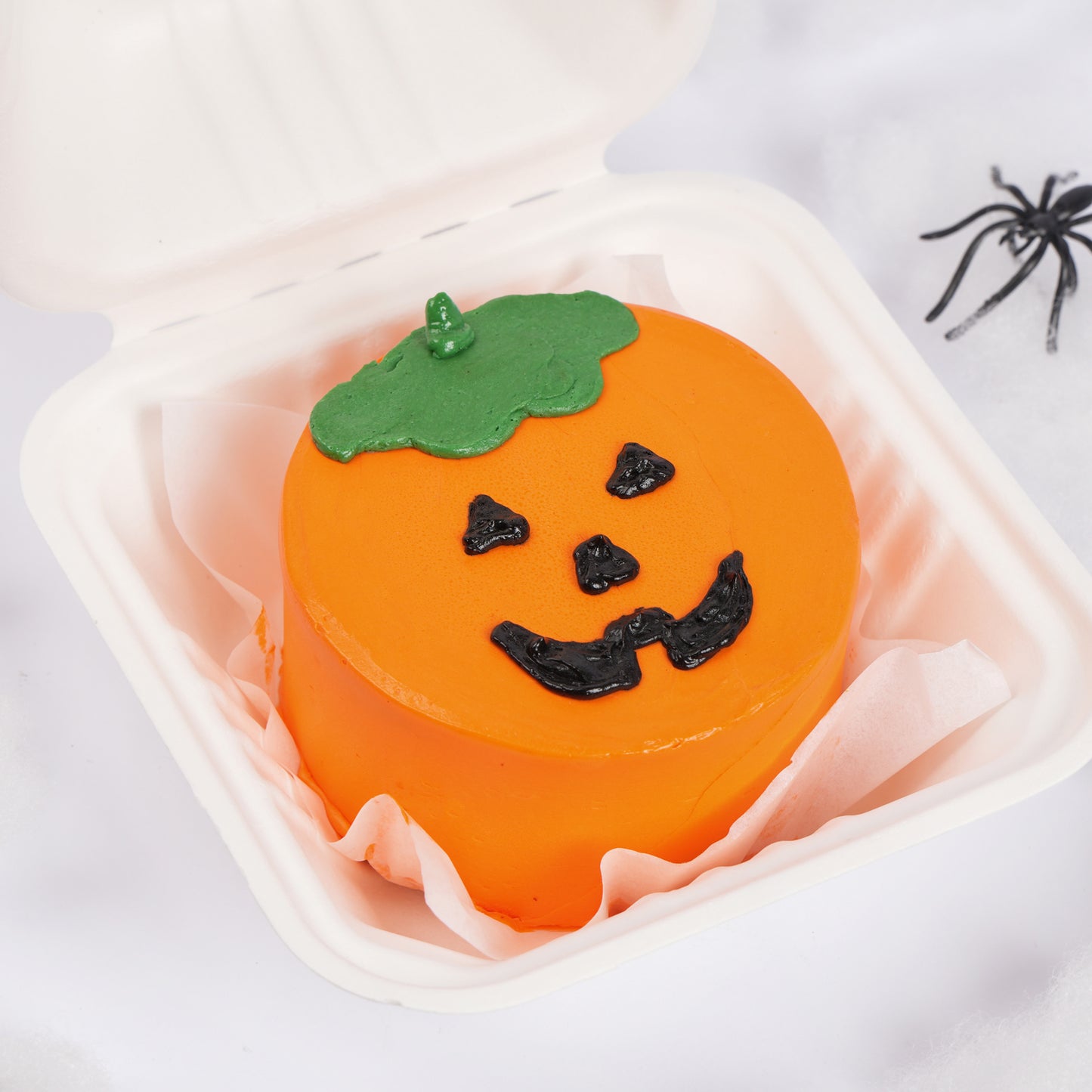 Spooky Halloween Pumpkin Bento Cake - 250g Chocolate Delight