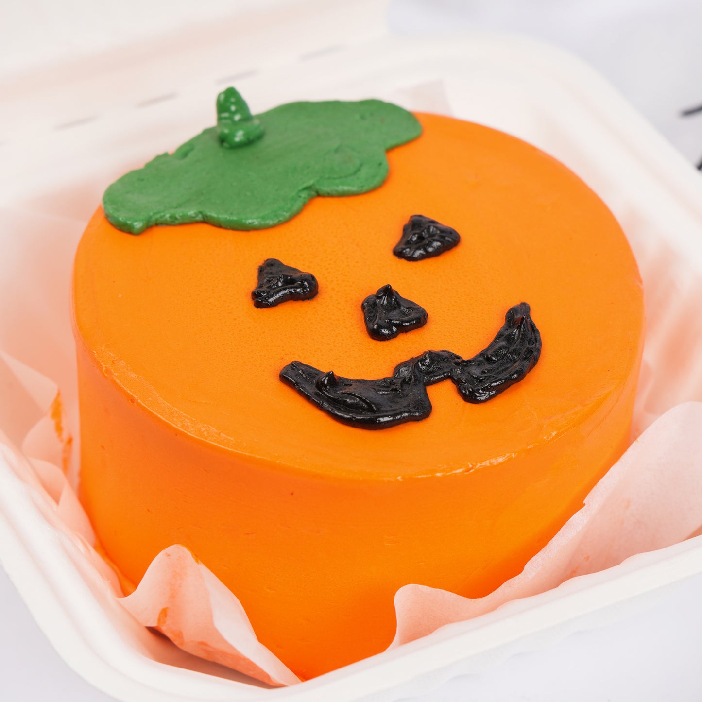 Spooky Halloween Pumpkin Bento Cake - 250g Chocolate Delight