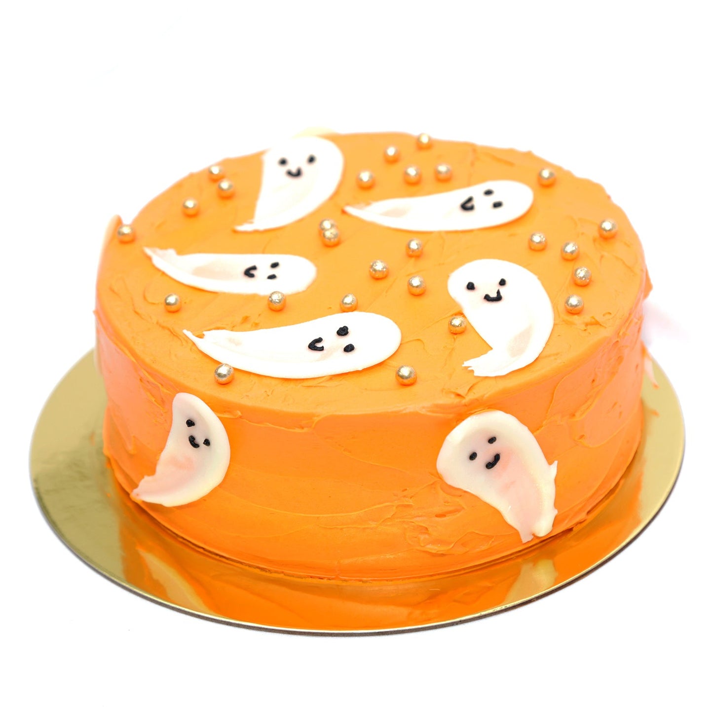 Delicious Halloween Ghost-Themed Red Velvet Cake