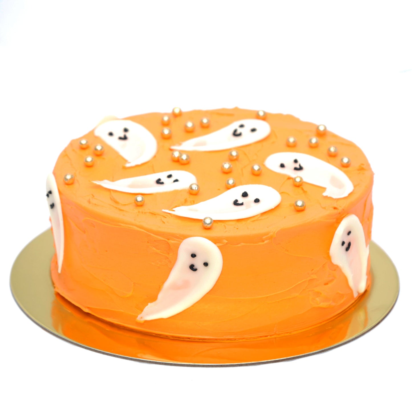 Delicious Halloween Ghost-Themed Red Velvet Cake