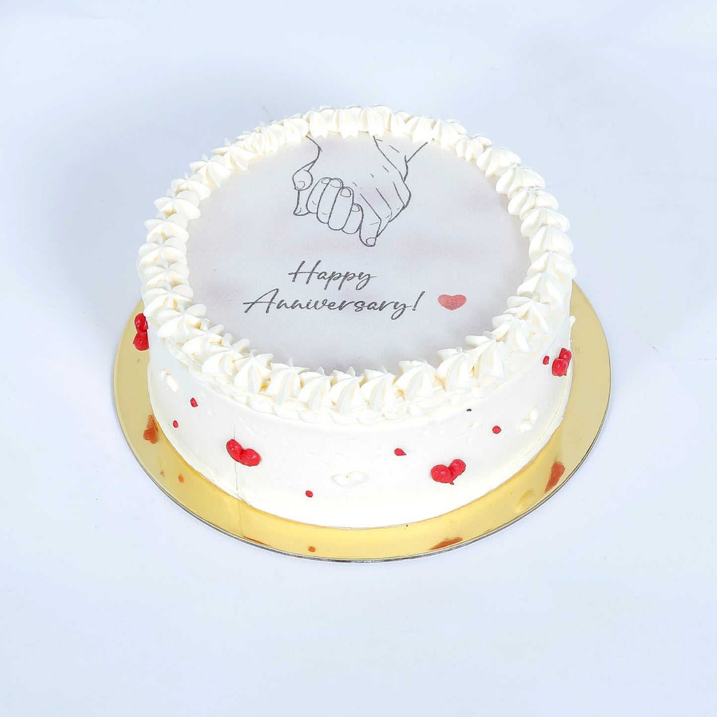 Happiness Loaded Red Velvet Anniversary Candle Cake - Celebrate Love