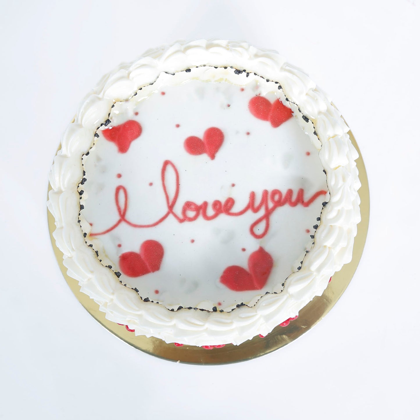 Happiness Loaded Red Velvet Anniversary Candle Cake - Celebrate Love