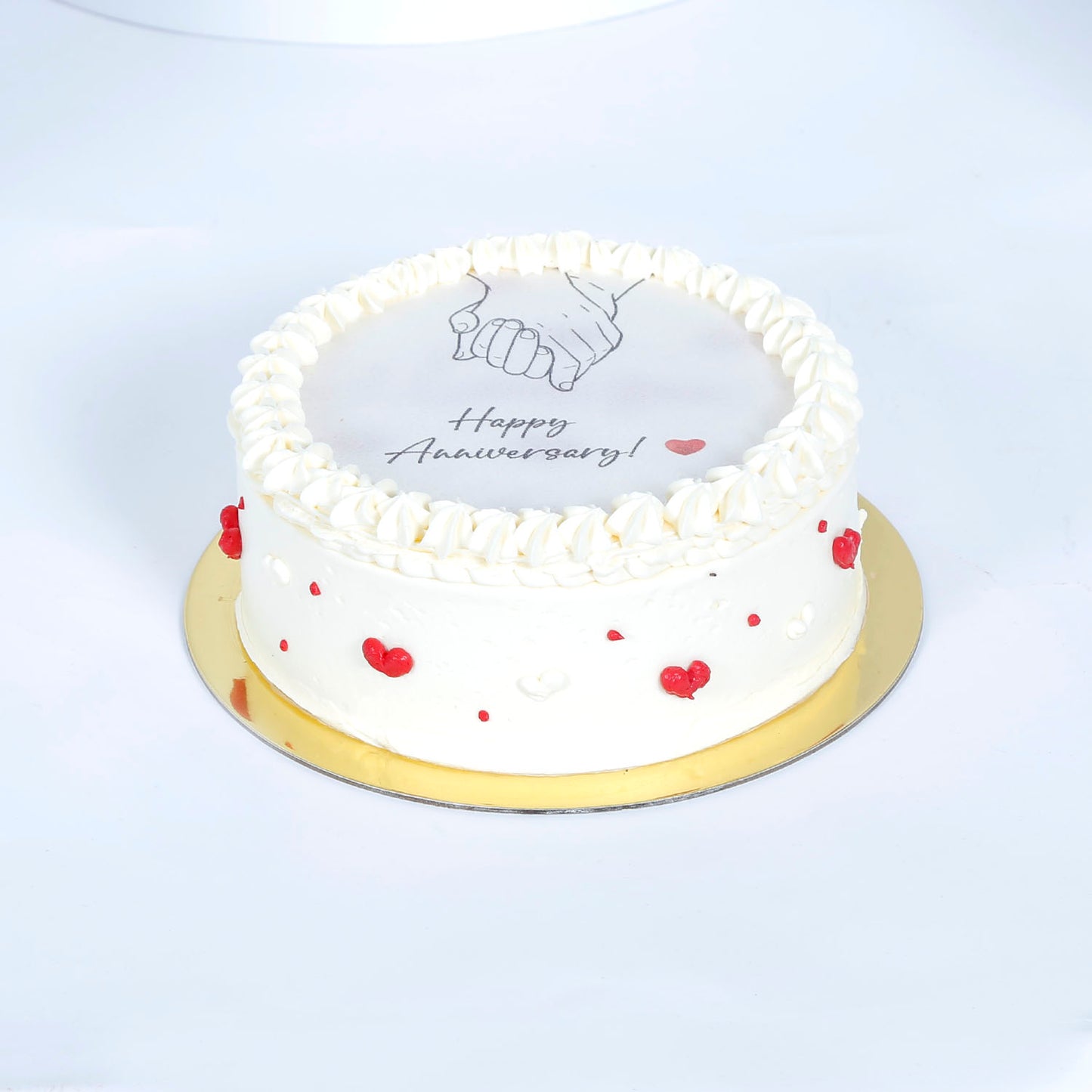 Happiness Loaded Red Velvet Anniversary Candle Cake - Celebrate Love