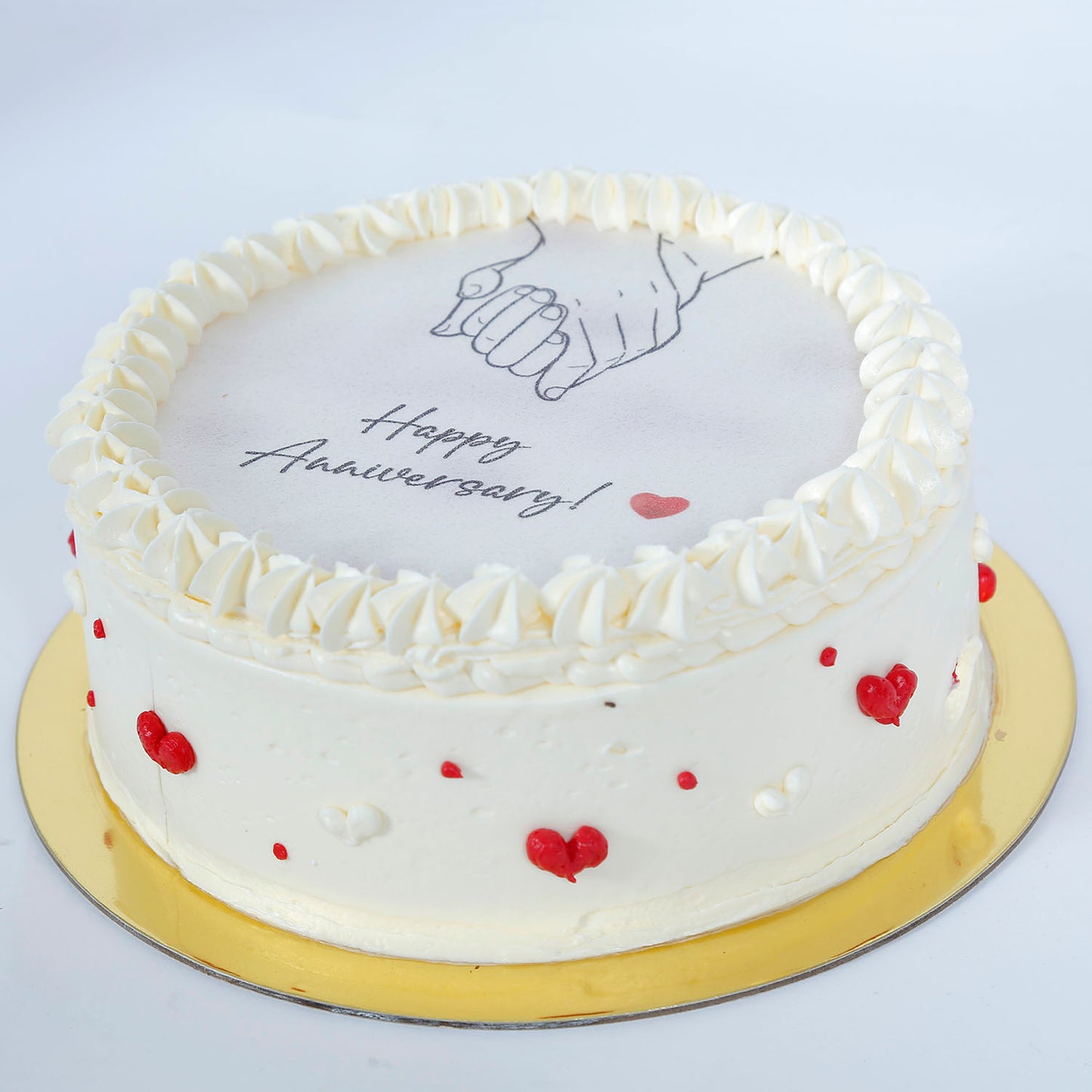 Happiness Loaded Red Velvet Anniversary Candle Cake - Celebrate Love