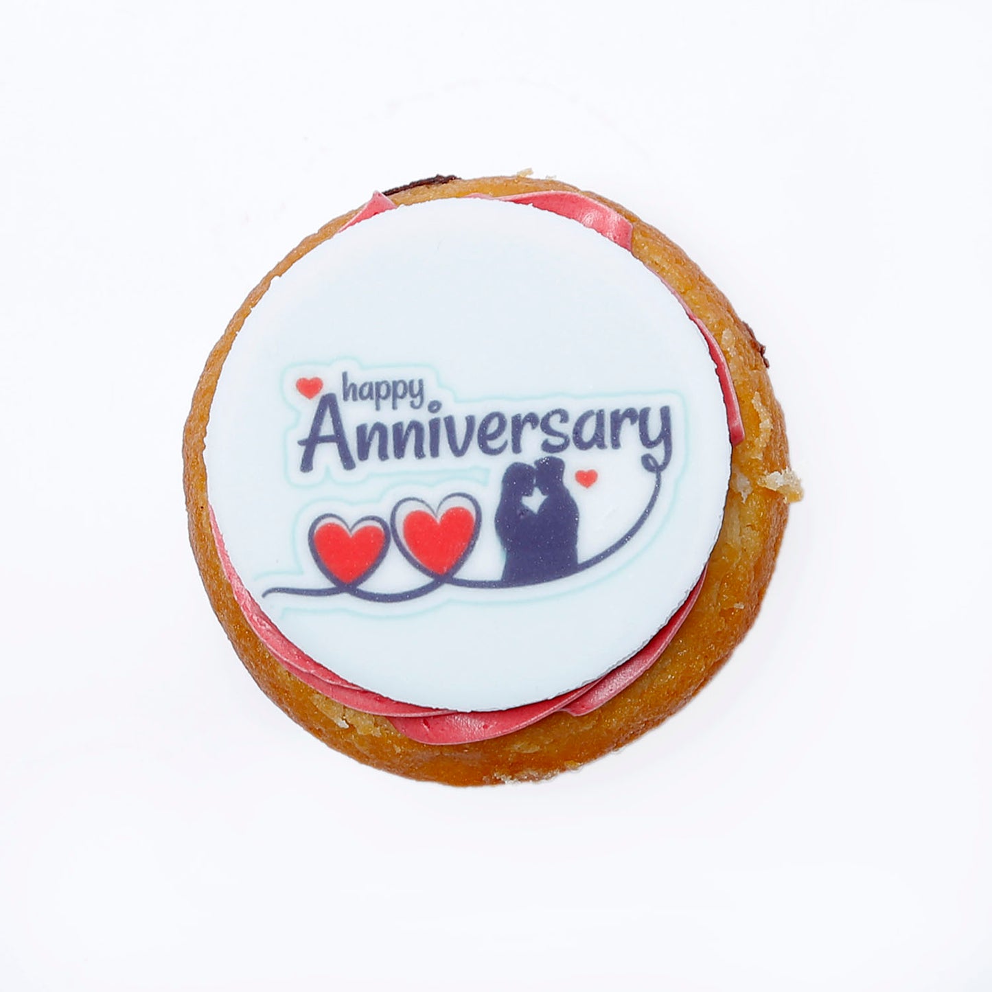Delicious Vanilla Happy Anniversary Cupcakes - Set of 6