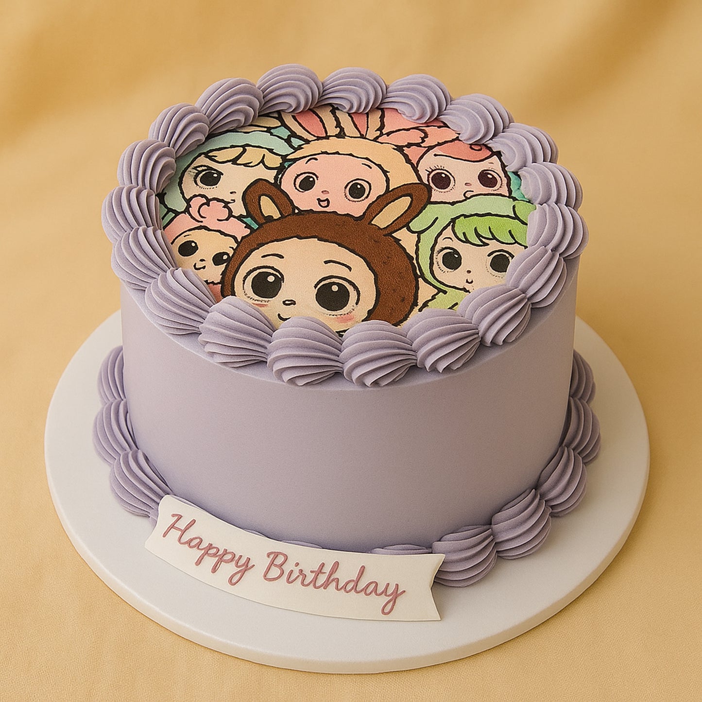 Labubu Faces Birthday Cake
