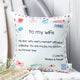 Heartfelt Love Letter Cushion for Your Beloved Wife
