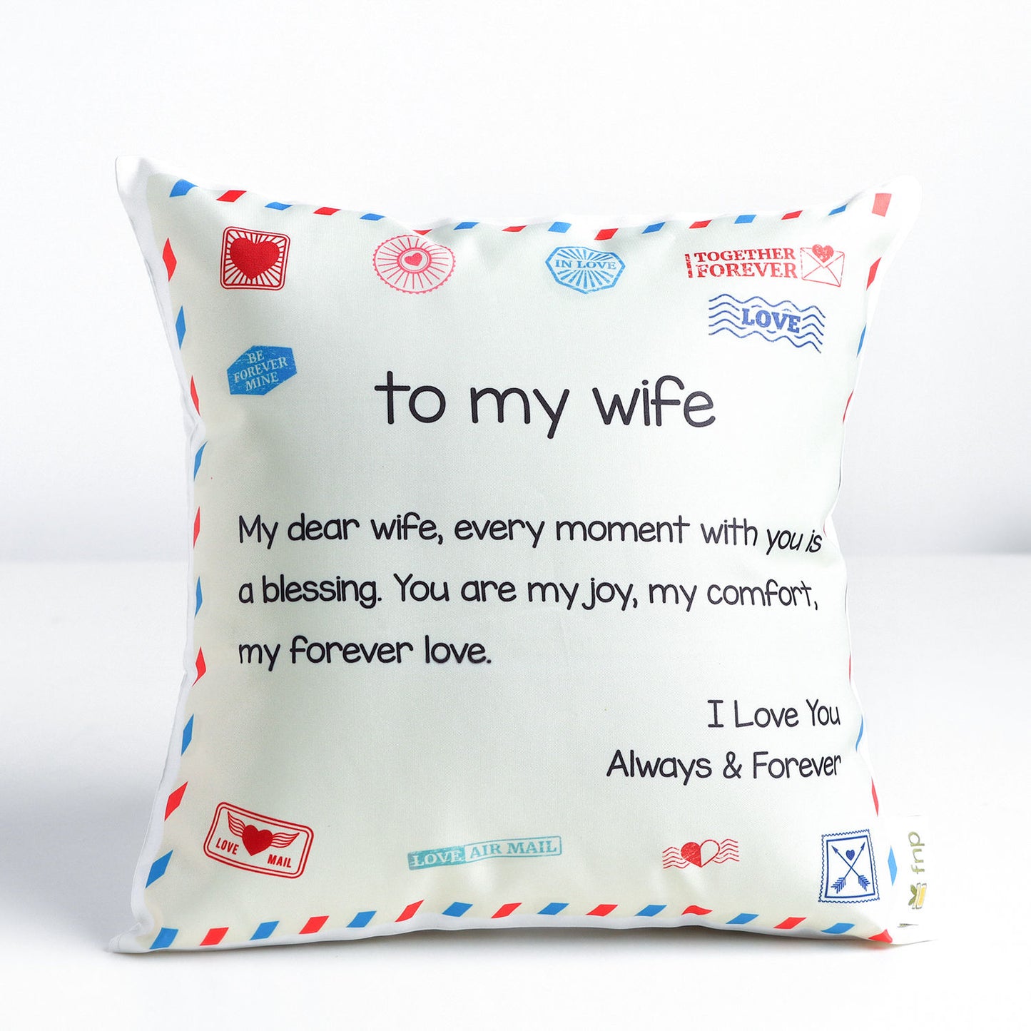 Heartfelt Love Letter Cushion for Your Beloved Wife