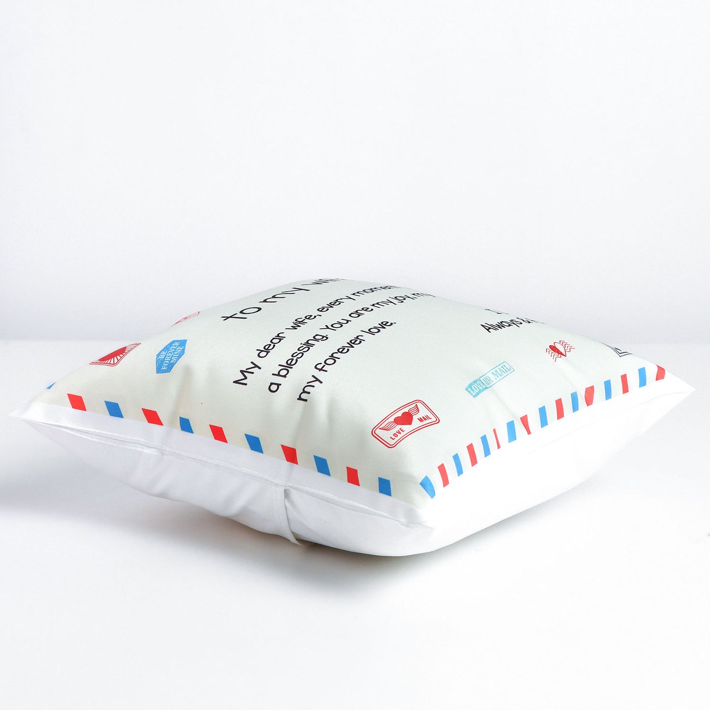 Heartfelt Love Letter Cushion for Your Beloved Wife