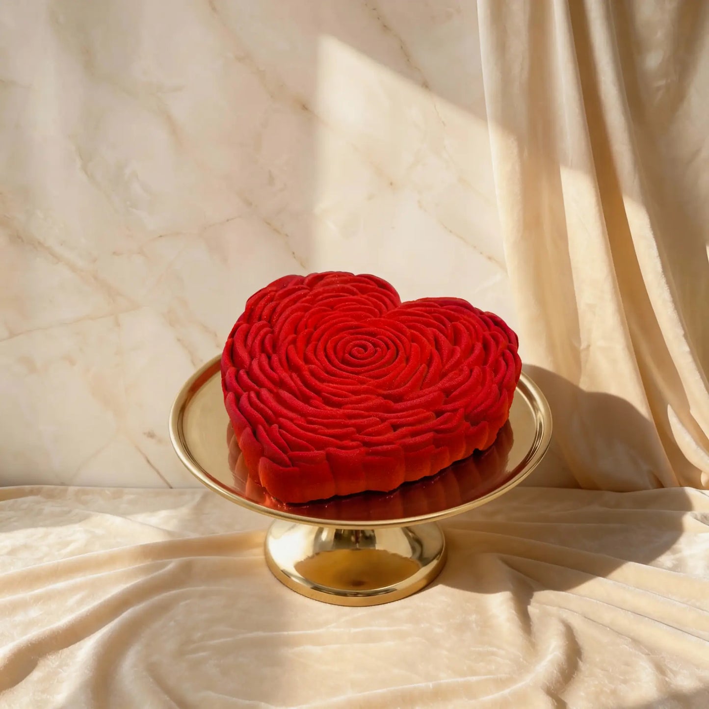 Valentine's Day Heart-Shaped Chocolate Cake - 800gm