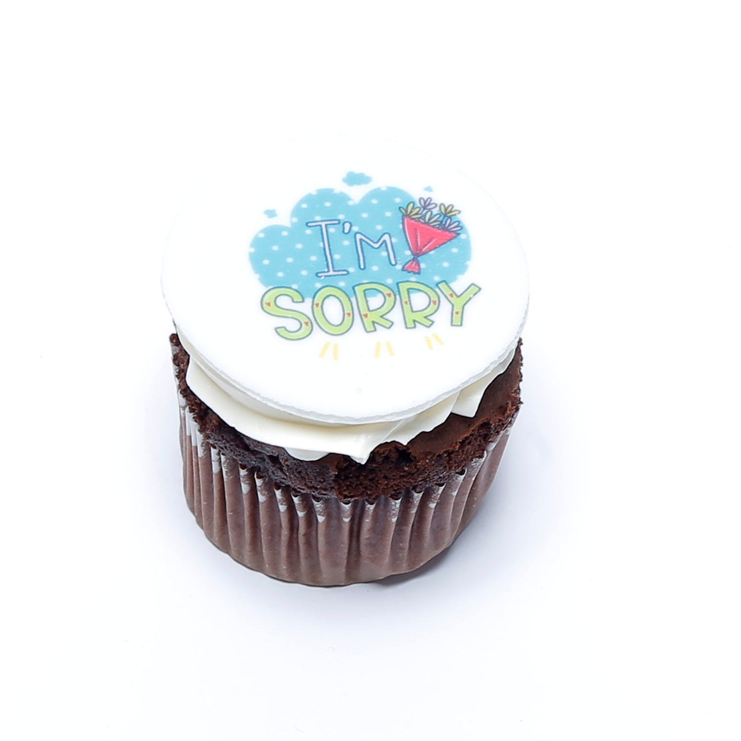 Apology Cupcakes - Delicious Chocolate 'I'm Sorry' Set of 6