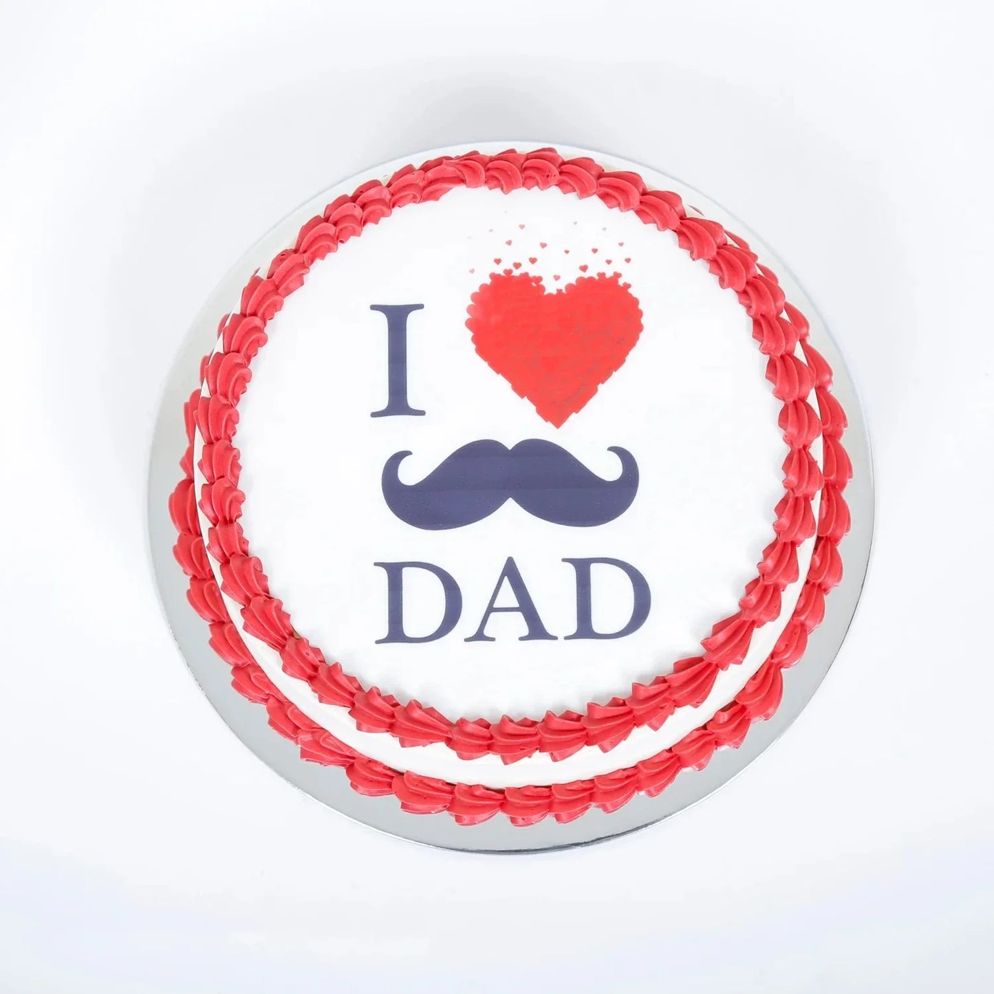 Heartfelt 'I Love You Dad' Red Velvet Cake - Perfect for Celebrations