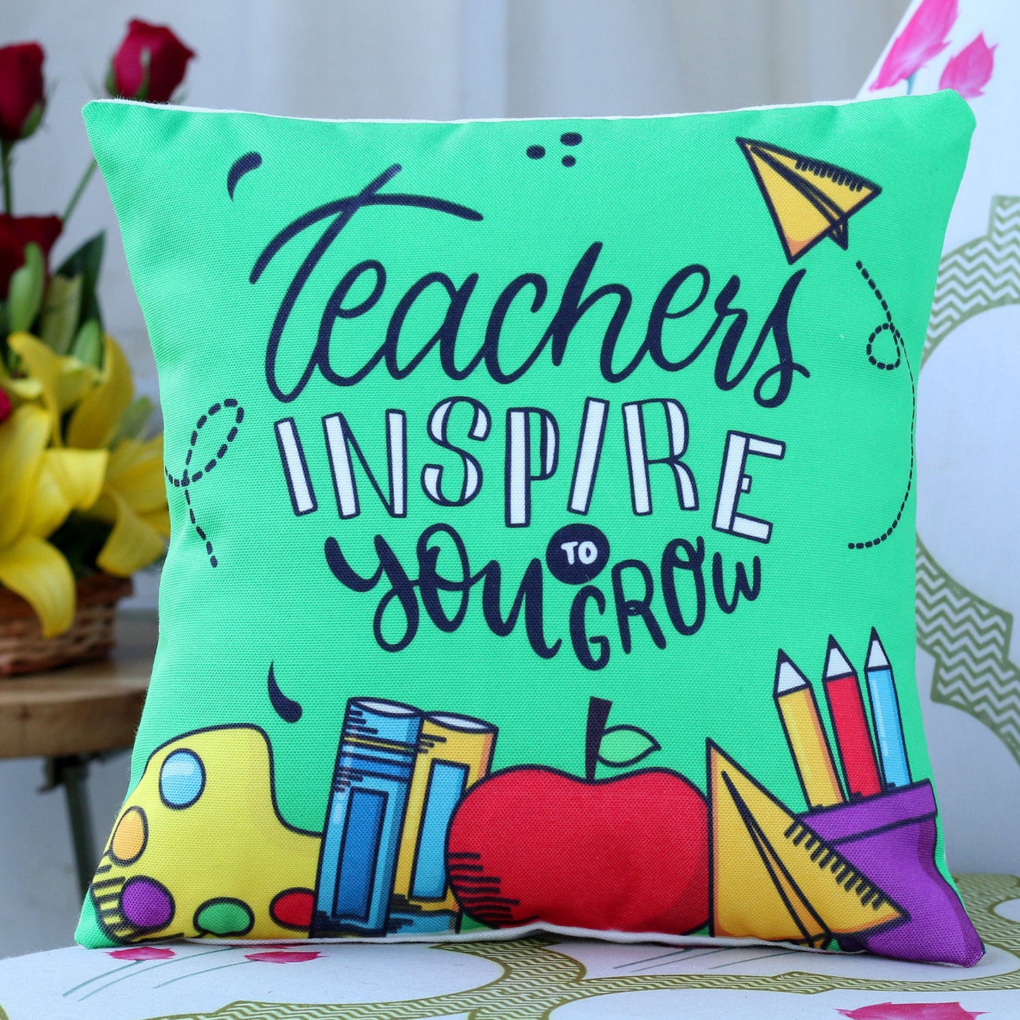 Inspirational Teachers Cushion - Perfect Gift for Educators