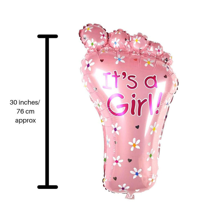 Adorable 'It's a Girl' Foil Balloon - Perfect for Baby Showers