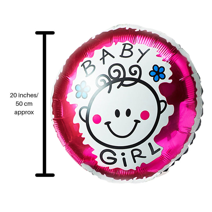 Adorable 'It's a Girl' Foil Balloon - Perfect for Baby Showers