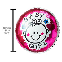 Adorable 'It's a Girl' Foil Balloon - Perfect for Baby Showers