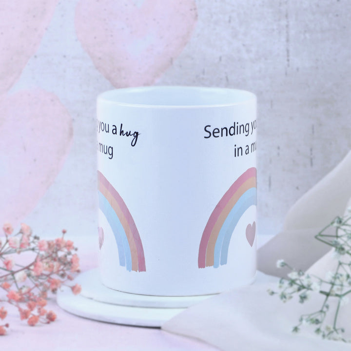 Love Filled Mug: Send a Hug in a Mug with Heartwarming Design
