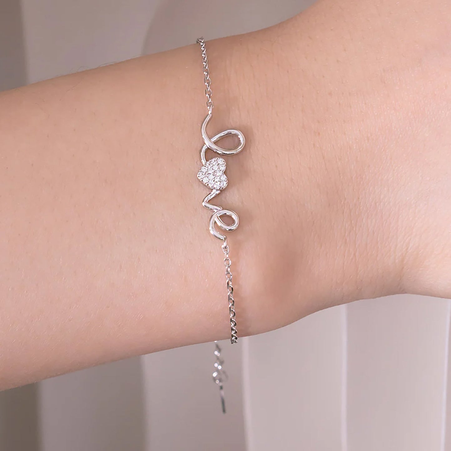 Love Sparkle Bracelet | 925 Sterling Silver