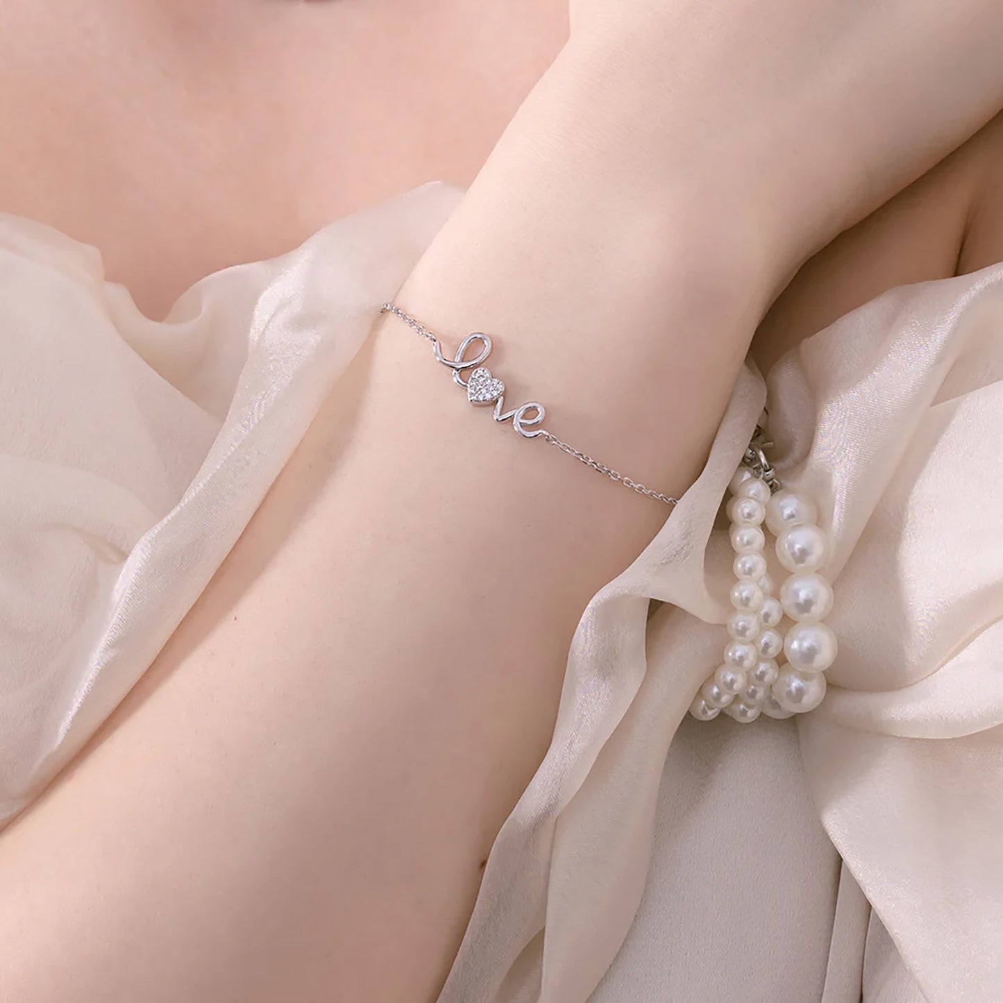 Love Sparkle Bracelet | 925 Sterling Silver