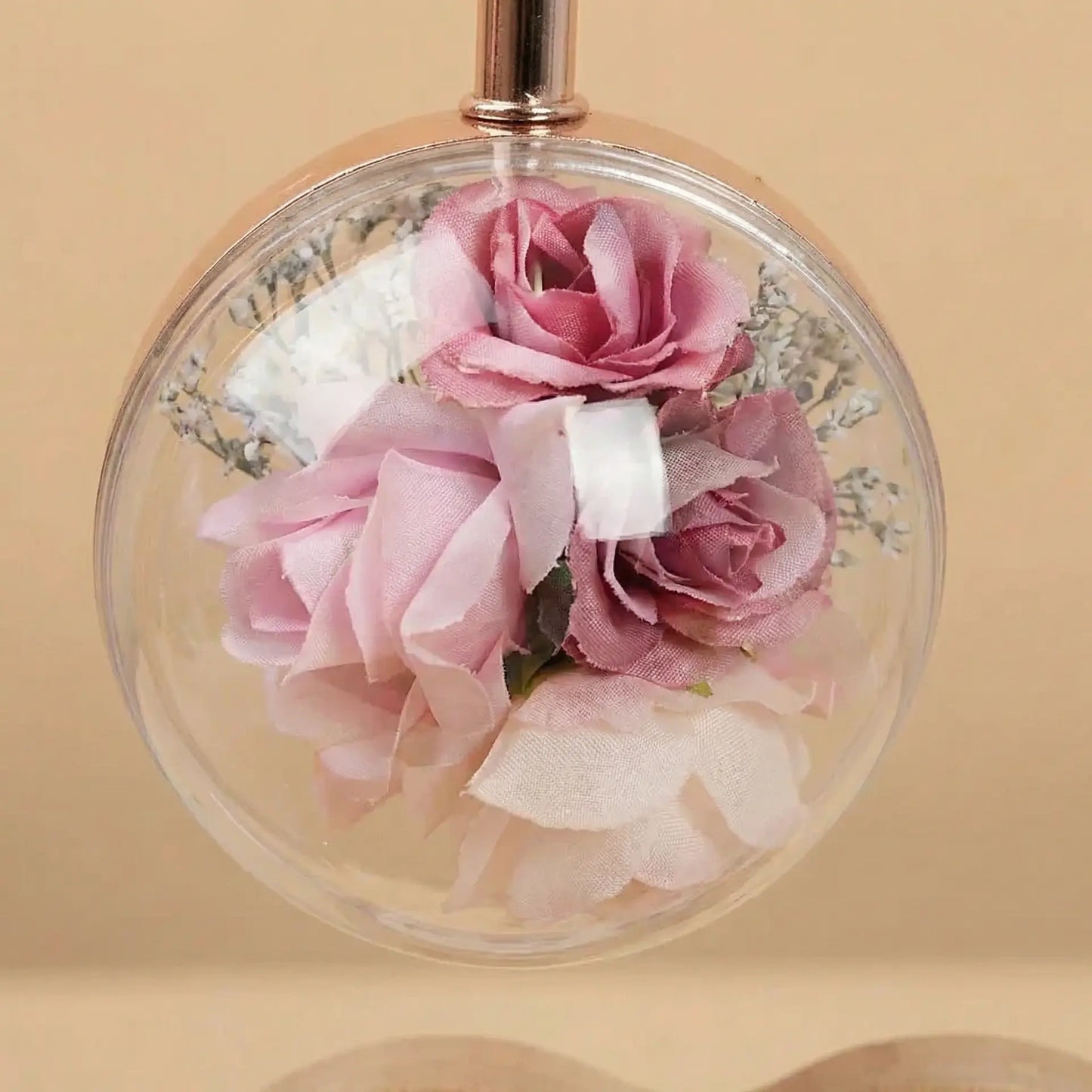 Romantic Love You Floral LED Table Lamp with Heart Photo Plaque