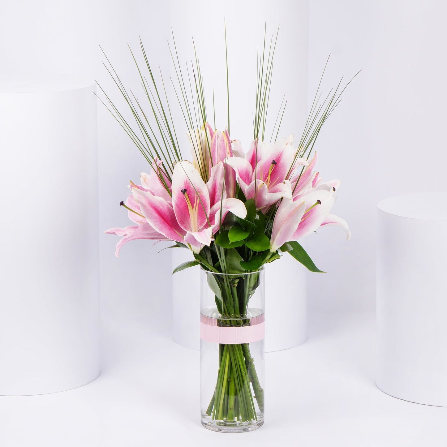Umrah Mubaraka Lily Bouquet - Elegant Pink Lily Arrangement