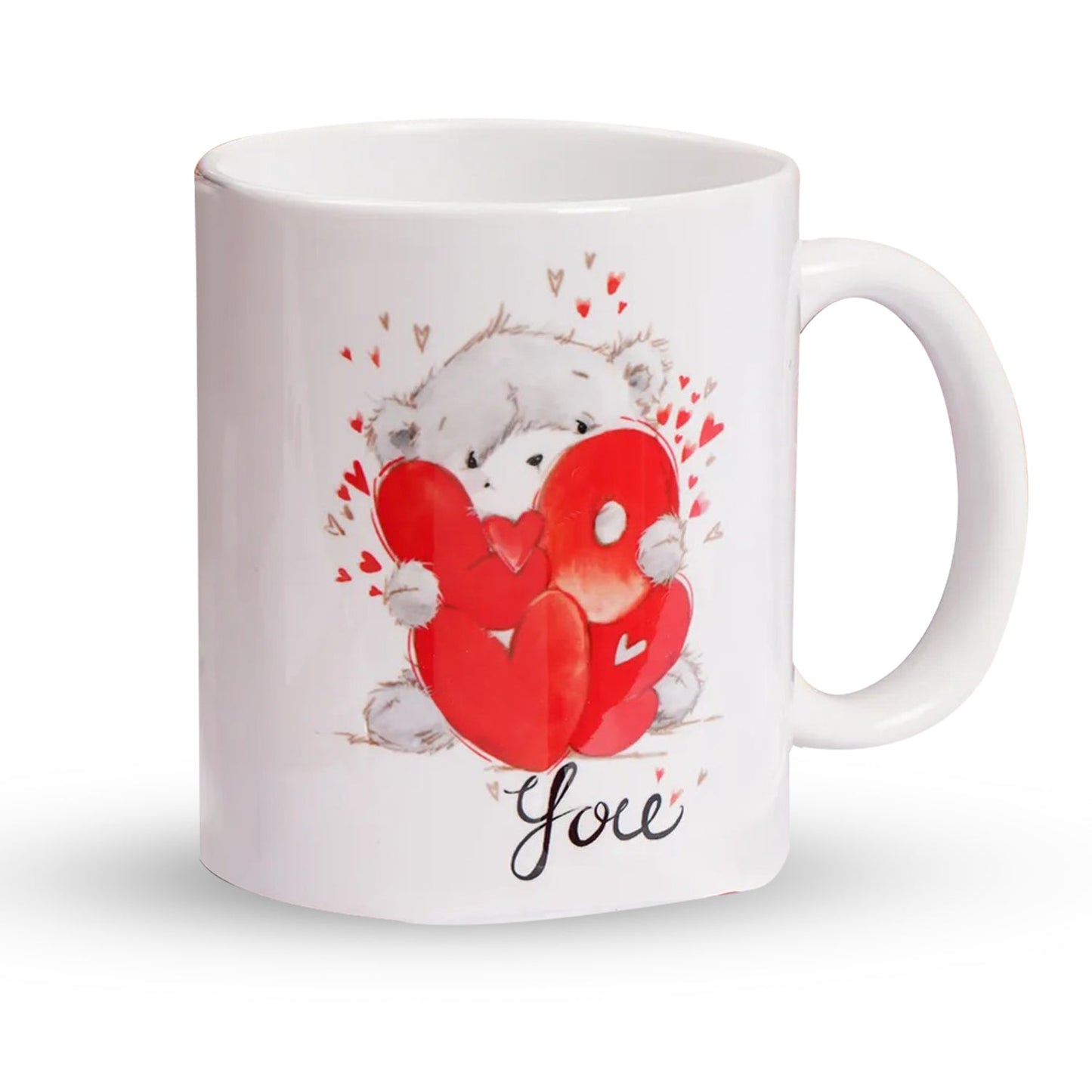 Adorable Teddy Bear 'Love You' Printed Mug
