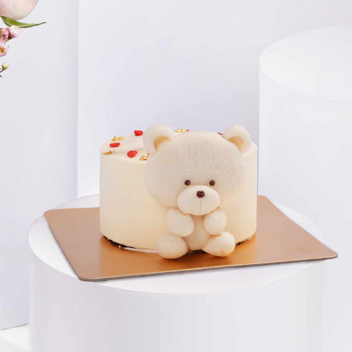 Exquisite Lovers Bloom: 8 Pink Roses with Chocolate Mono Cake 200gm