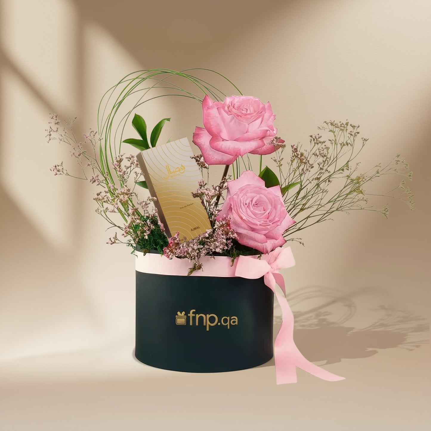 Luxury Flower Box With Wisal Perfume