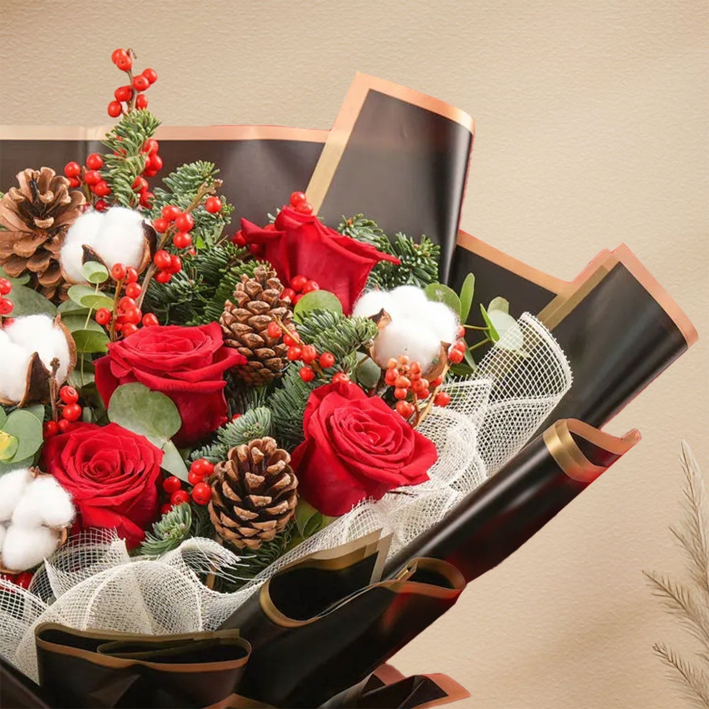 Merry Christmas Flowers Bliss Arrangement