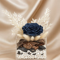 تنسيق صندوق أكريليك وردة أحادية اللون الأنيقة