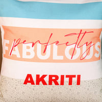Customizable 'Perfectly Fabulous' Polyester Cushion - Add a Personal Touch