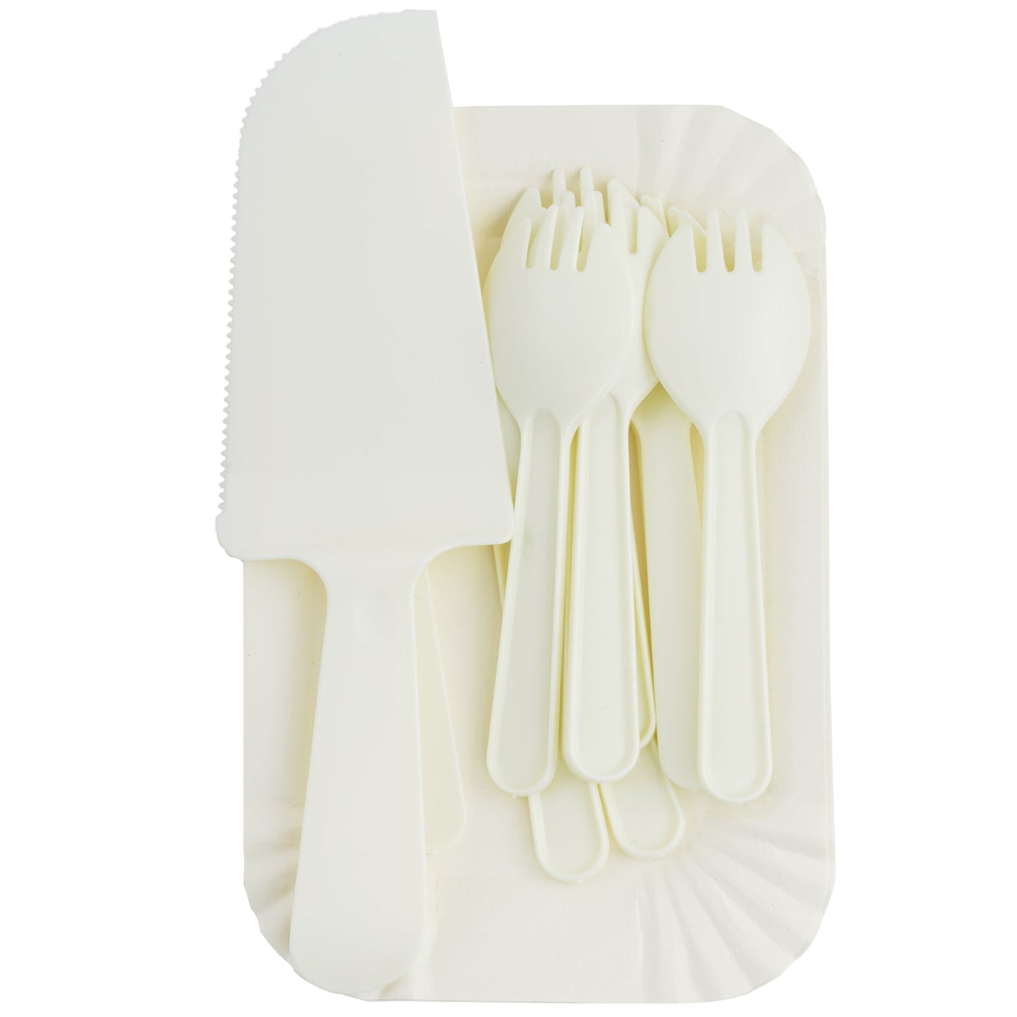 Plastic Cutlery and Paper Plates Set