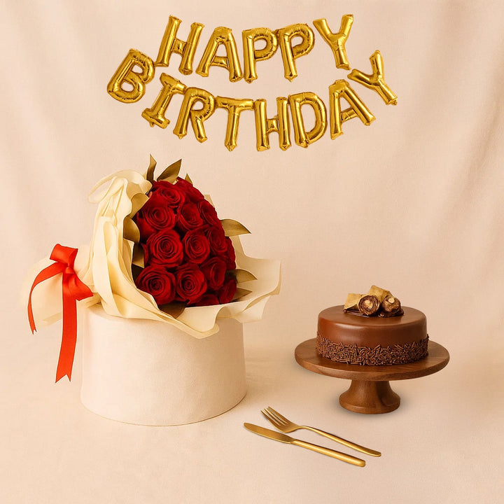 لحظة حمراء رائعة: طقم هدية عيد ميلاد مثالي