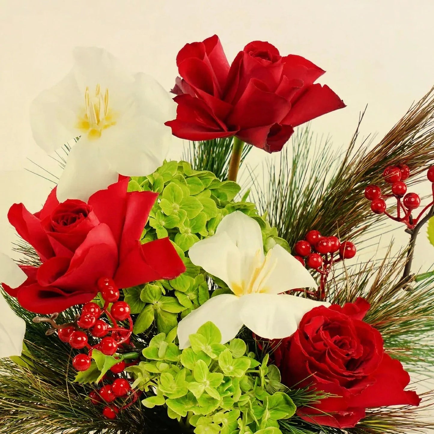 Season's Greetings Flower Vase