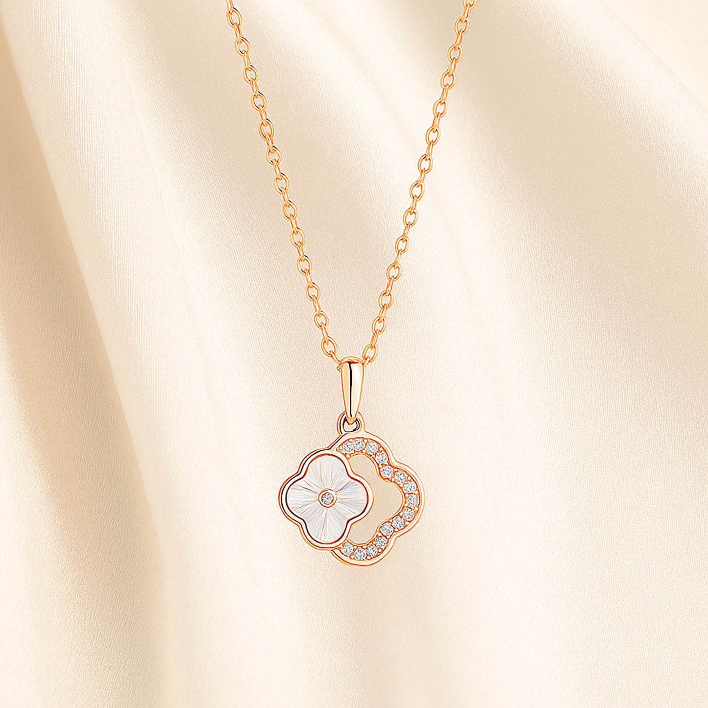Signature Jewelry Rose Blossom Pendant Necklace