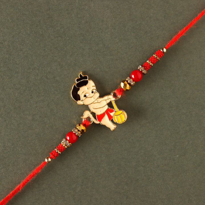 Sneh Holy Bal Hanuman Kids Rakhi with Ferrero Rocher Chocolates - Perfect for Raksha Bandhan