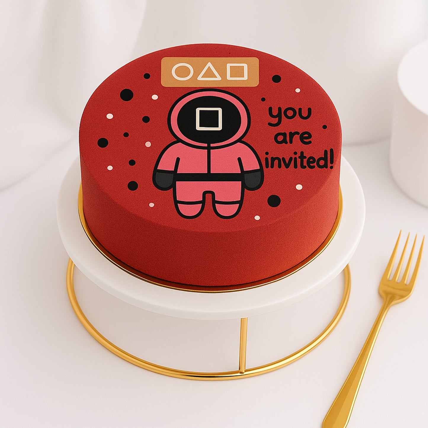 Squid Game You Are Invited Cake