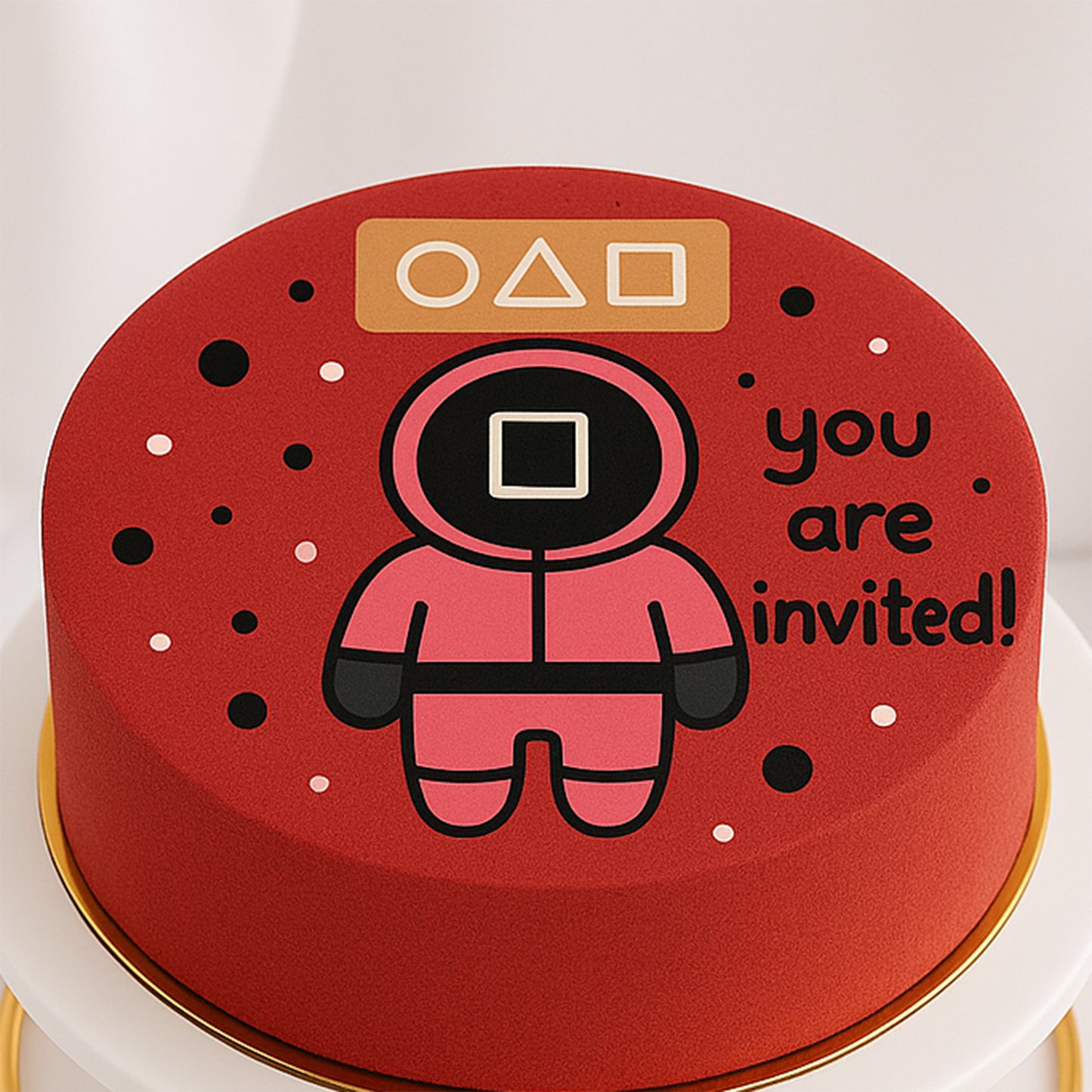Squid Game You Are Invited Cake