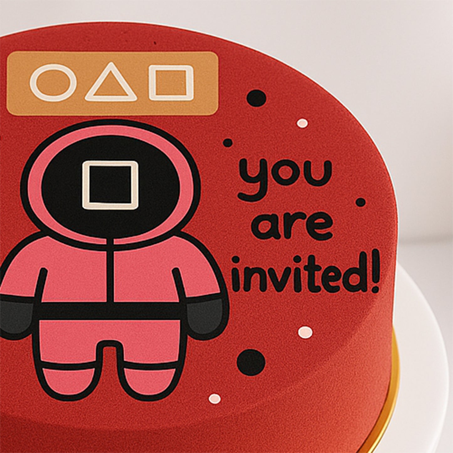 Squid Game You Are Invited Cake