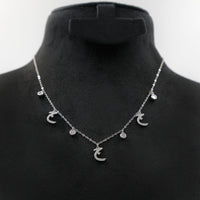 عقد فضة استرليني أنيق بحرف ج بالعربية من جلتر