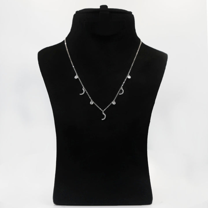 قلادة أنيقة من الفضة الإسترليني بحرف 'ر' العربي