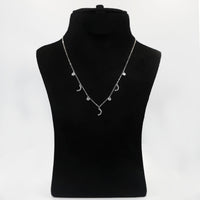 قلادة أنيقة من الفضة الإسترليني بحرف 'ر' العربي