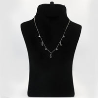 قلادة فضية أنيقة بحرف س العربي - ماركة جليتر