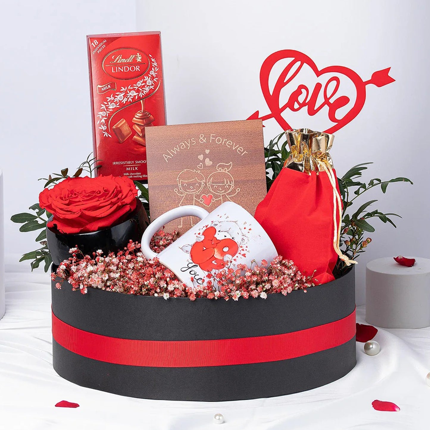 Sweet Embrace Valentine Hamper - A Romantic Gift of Love