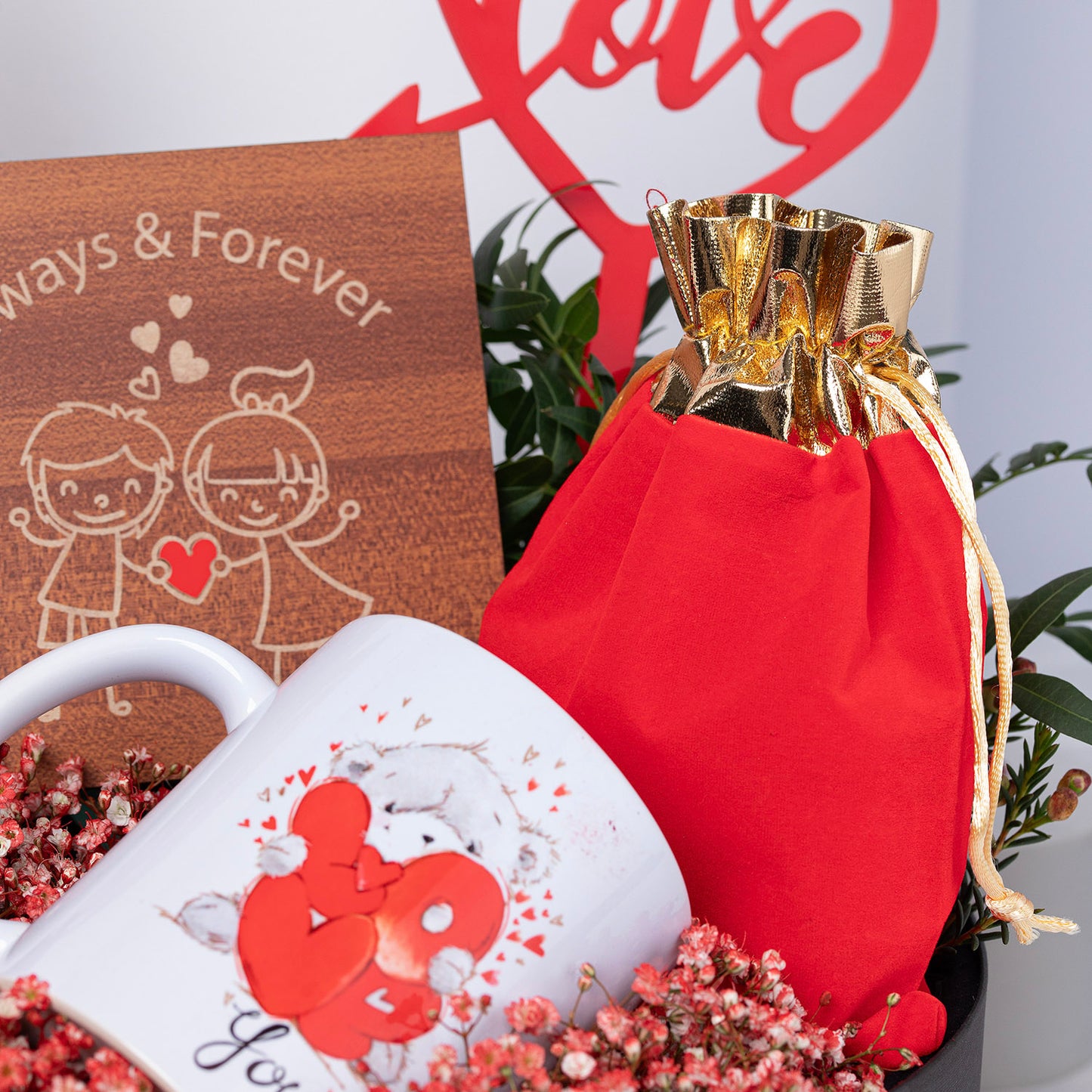 Sweet Embrace Valentine Hamper - A Romantic Gift of Love