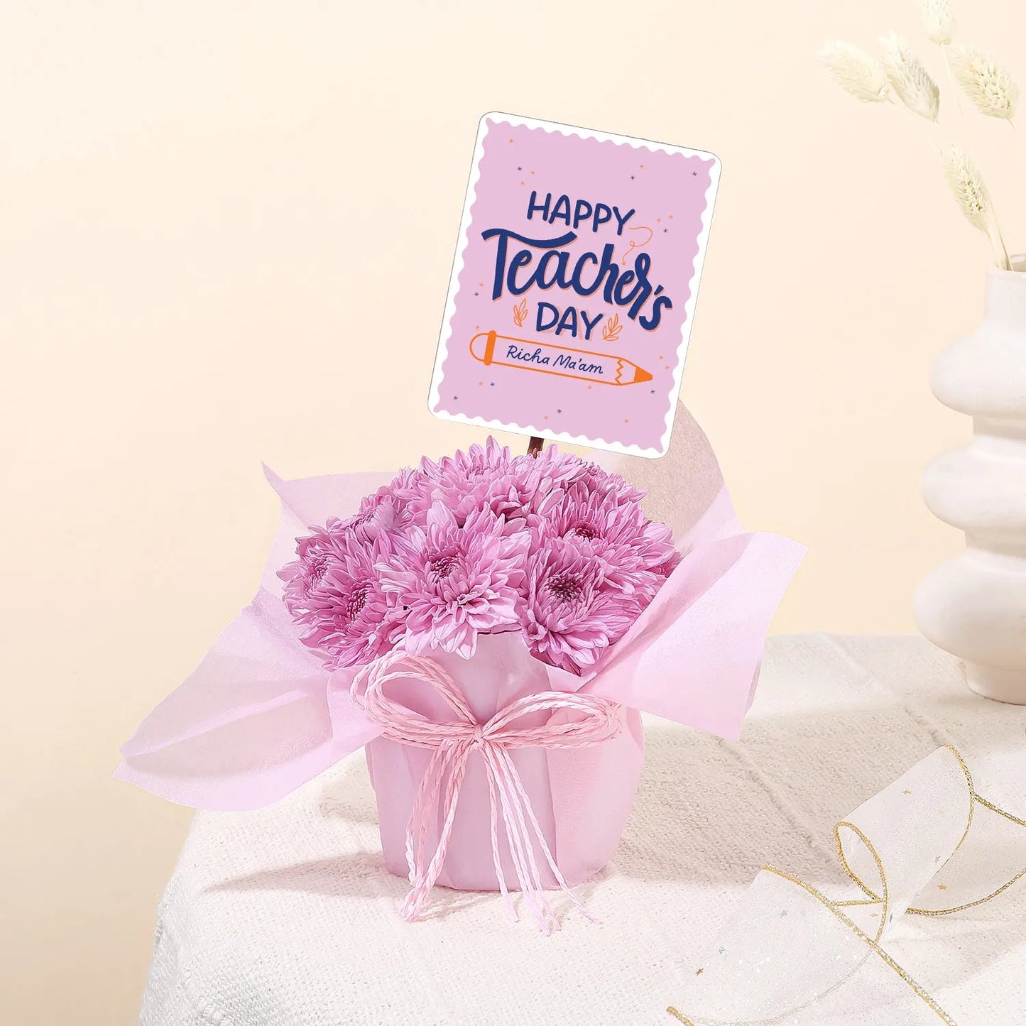 Sweet Pink Touch for Teacher's Day