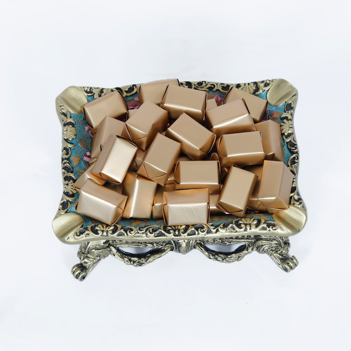 Sweetness Overloaded: Luxurious Belgian Chocolate in Elegant Ash Resin Tray