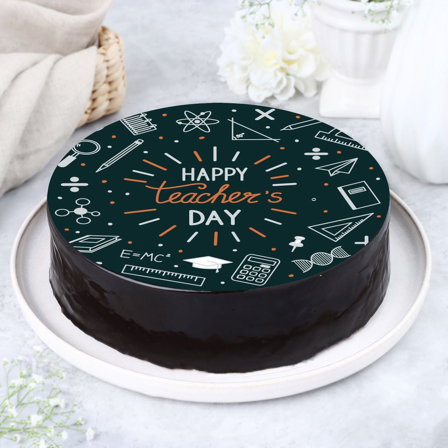 Delightful Teacher's Day Chocolate Joy Cake