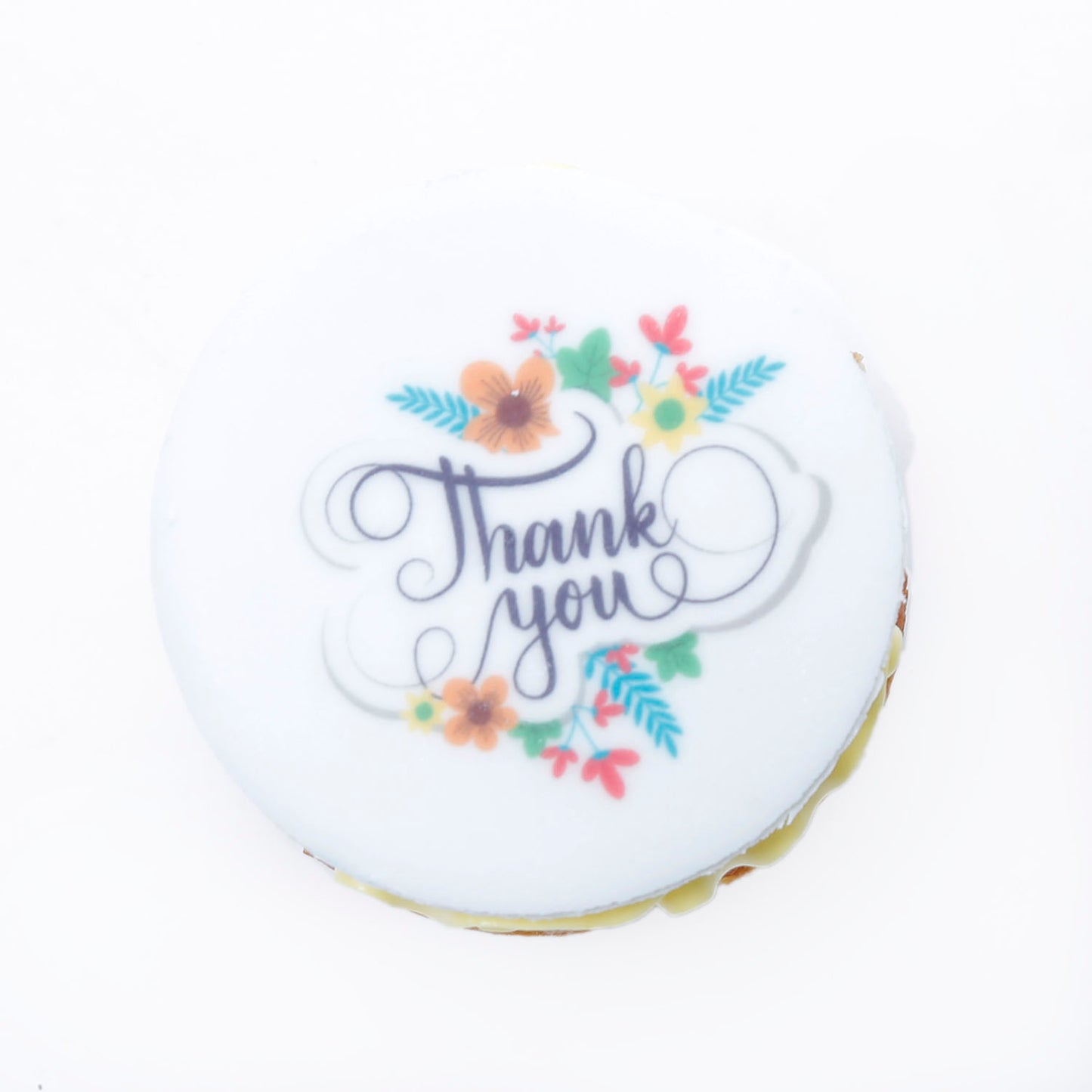 Elegant Thank You Vanilla Cupcakes - Set of 6